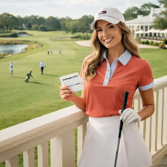 Tommy Hilfiger Rusty Coral Polo - Golf Shirt Pinstripe Collar Preppy XS NWT - Picture 5 of 8